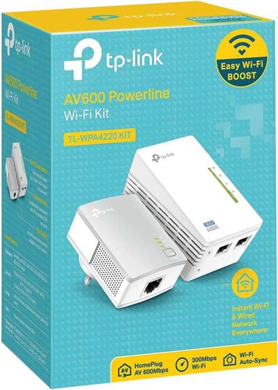 Imagem de Extensor Powerline kit Wi-Fi AV600 TP-Link TL-WPA4220KI