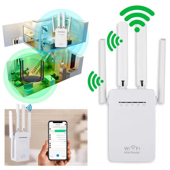 Extensor Sinal Wifi Dual Band Turbo - Higa Imagem de Extensor Sinal Wifi Dual Band Turbo