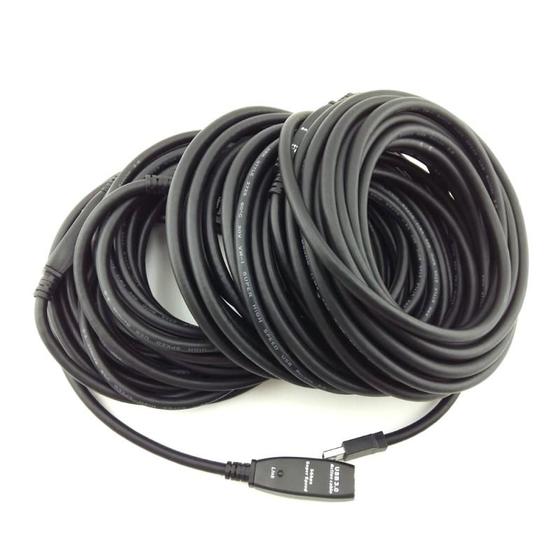 Extensor USB 3.0 Ativo com Repetidor A Macho X A Fêmea 25 Metros Menor preço em Extensor USB 3.0 Ativo com Repetidor A Macho X A Fêmea 25 Metros