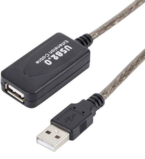 Imagem de Extensor USB 5 Metros 2.0 Cabo Amplificador Extensão