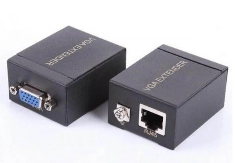 Imagem de Extensor vga 10 20 30 40 50 60 metros via cabo cat5 cat6