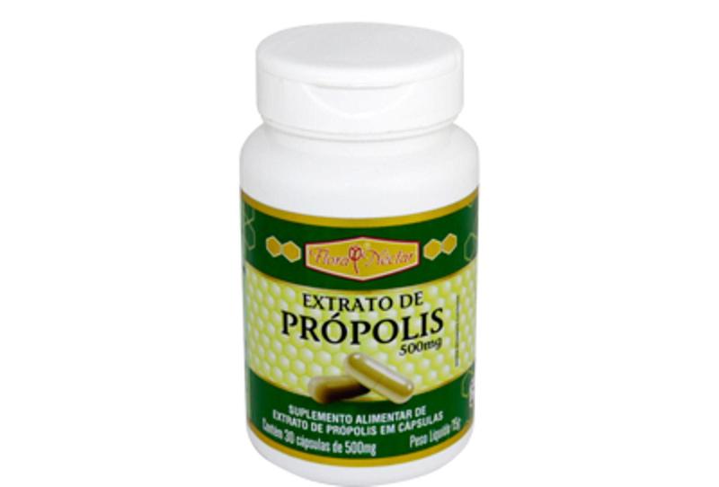 Extrato de Própolis Flora Néctar 30 Cápsulas 500mg Extrato de