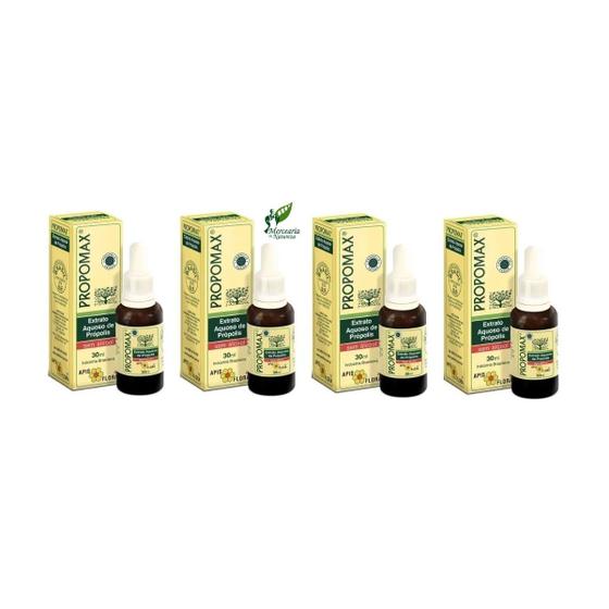 Imagem de Extrato De Própolis Sem Álcool Propomax 30ml Kit C/ 4