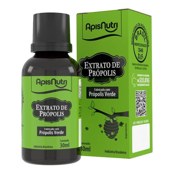 Imagem de Extrato de Própolis Verde Gotas 30ml ApisNutri