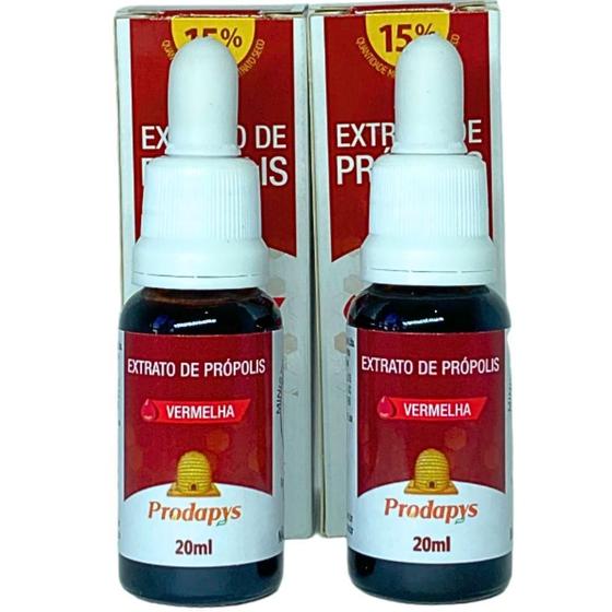 Imagem de Extrato De Própolis Vermelha 20Ml Kit Com 2 - Prodapys