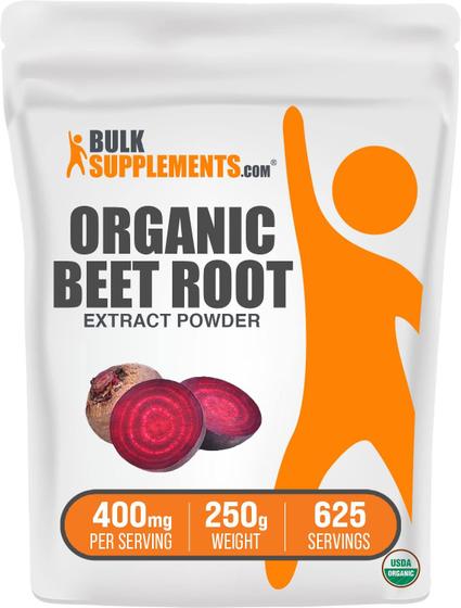Imagem de Extrato Orgânico de Beterraba em Pó - BulkSupplements.com - 250g