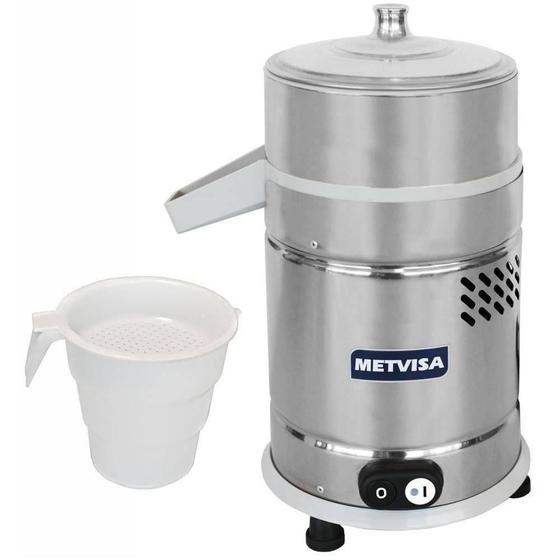 Extrator De Suco Industrial 60 Litros/Hora Metvisa Esp 220V Menor preço em Extrator De Suco Industrial 60 Litros/Hora Metvisa Esp 220V