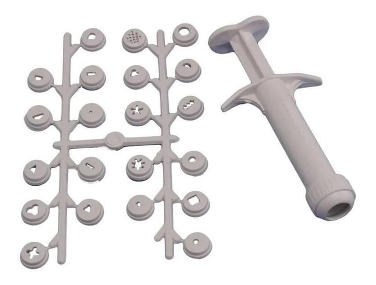 Imagem de Extrusora Plástica Para Massas Biscuit Com 19 Discos Gazoni