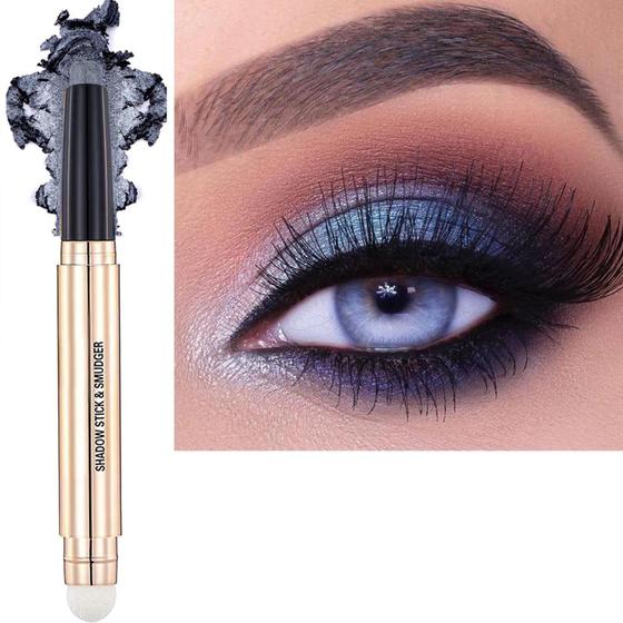 Imagem de Eyeshadow Stick Metiplou Silver Smokey Grey Waterproof