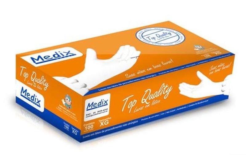 Imagem de (F)Luva Latex Com Talco Pp C/100 Und Medix