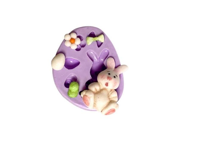 Imagem de F987 molde de silicone coelho confeitaria biscuit