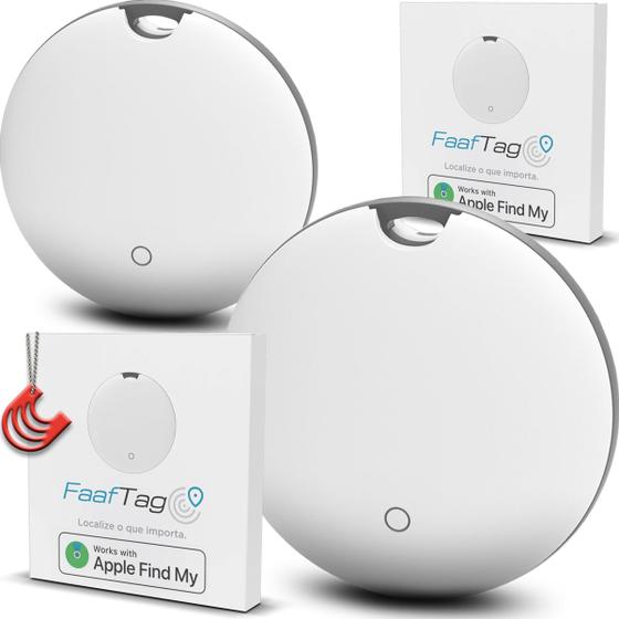 Imagem de Faaftag Faaftech Mini Chip Tag Rastreador Gps pelo App Buscar - Localizador Com Modo Perdido e Som