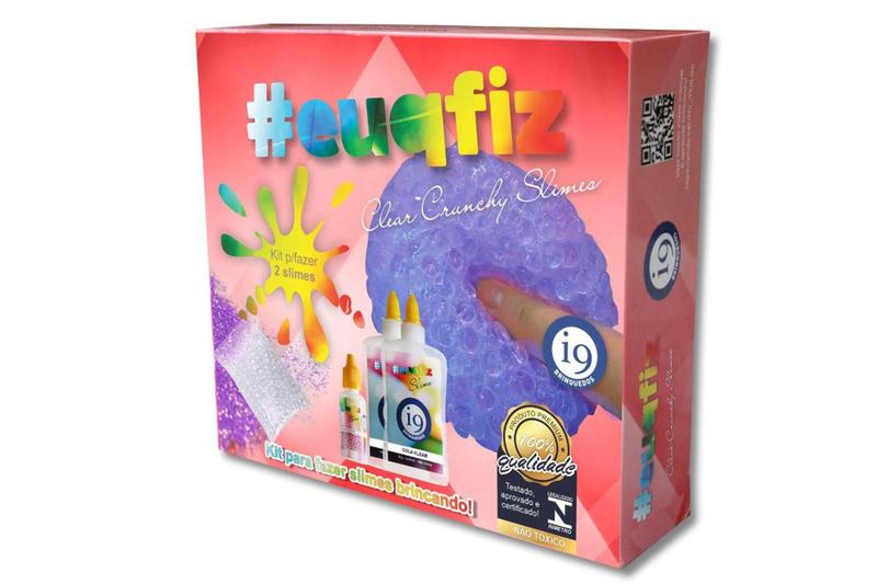 Imagem de Fábrica de Slime Clear Crunchy Kit 2 - euqfiz - i9 Brinquedos
