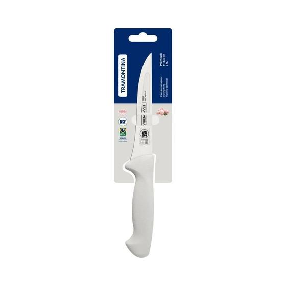 Faca Aço Inox Para Desossar Tramontina Premium 5 Cor Branco