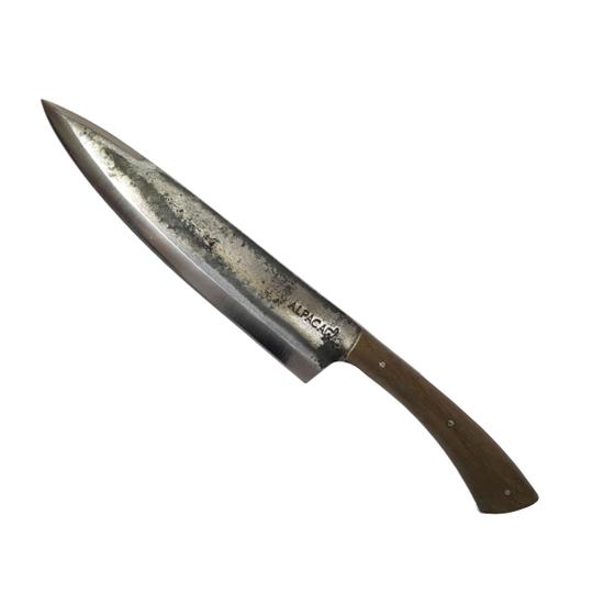 Faca Artesanal Alpaca Aço Carbono 1070 Chef 8" Tradicional c/ Bainha Menor preço em Faca Artesanal Alpaca Aço Carbono 1070 Chef 8" Tradicional c/ Bainha