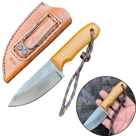 Imagem de Faca Artesanal ES Mini - EDC - Bushcraft - Sobrevivência - Faca Pequena - Eliandro  Facas Artesanais