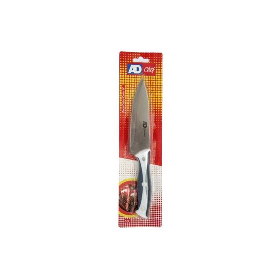 Imagem de Faca Chef Profissional Inox Cabo Colorido Lâmina Afiada