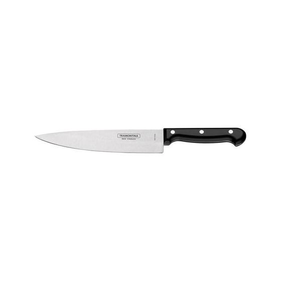 Imagem de Faca Chef Tramontina Ultracorte Com Lâmina Em Aço Inox E Cabo De Polipropileno Preto 6" Tramontina