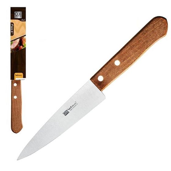 Imagem de Faca de Carne Peixeira Inox 6'' Cabo Madeira Holz Ox Prime