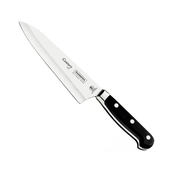 Imagem de Faca de Cozinha Century Tramontina Inox 7'' Preto de Fatiar