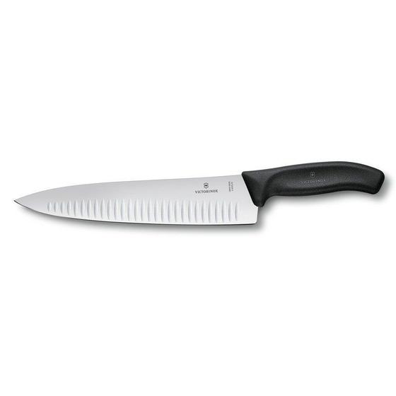 Imagem de Faca do Chef Victorinox Com Sulcos 25cm Preta