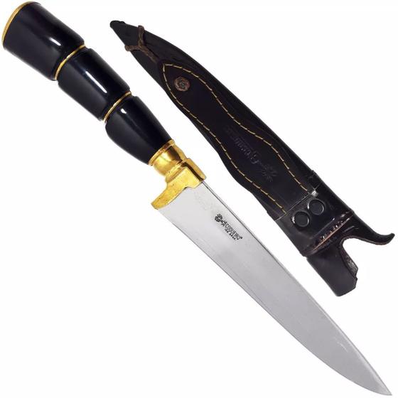 Faca Gaucha 7'' Para Churrasco Aço Carbono Bainha De Couro Menor preço em Faca Gaucha 7'' Para Churrasco Aço Carbono Bainha De Couro