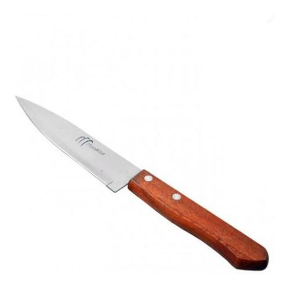 Imagem de Faca inox 8 com cabo de madeira monaliza
