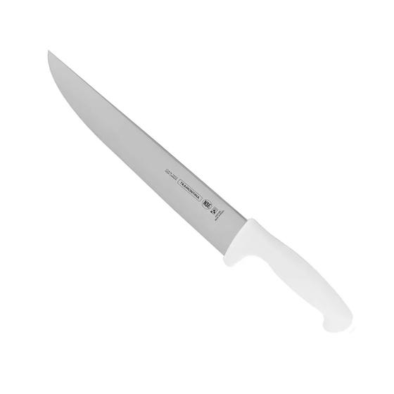 Imagem de Faca Inox Carne / Açougue com Cabo Branco 10" Master - Tramontina