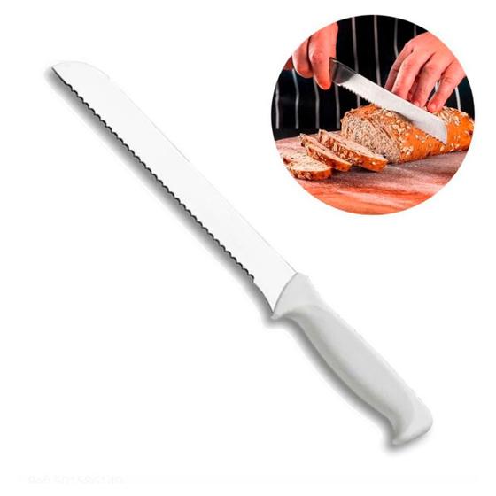 Imagem de Faca Inox de Serra com Cabo Anatômico de Plástico para Pães