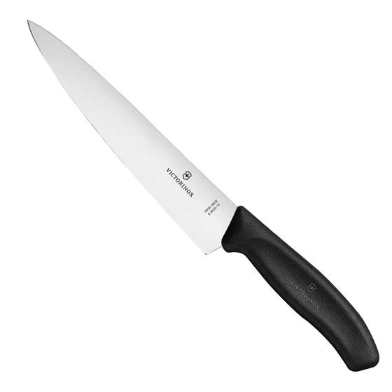 Imagem de Faca Inox Fatiar Swiss Classic Cabo Preto 7" - Victorinox