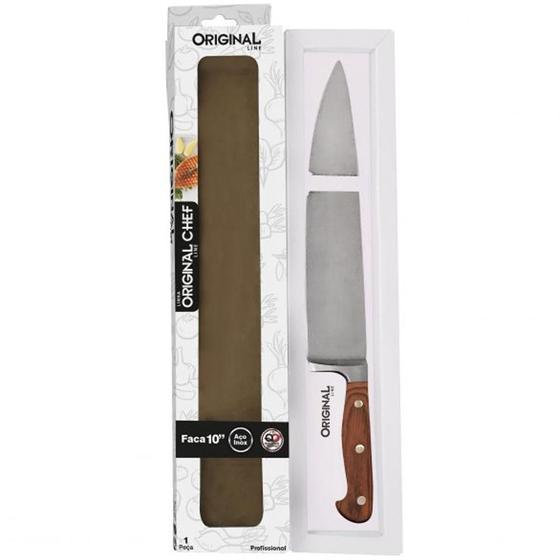 Faca Original Chef Cabo Madeira 10" Original Line - Faca Chef ...