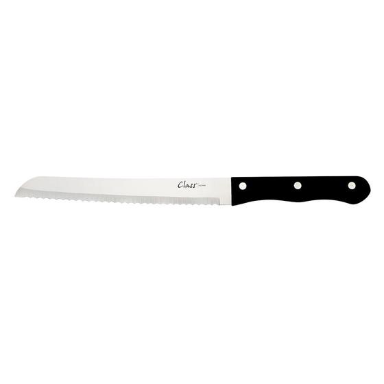 Imagem de Faca P/ Pão Black Inox 8 Pol Resistente