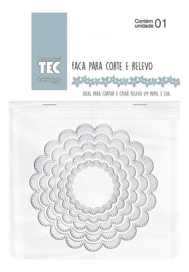 Imagem de Faca para Corte Relevo Gd Circulo Doily Toke e Crie