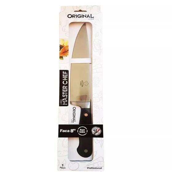 Imagem de Faca para Cozinha Inox 8" Linha Master Chef Original SL0339 - Original line