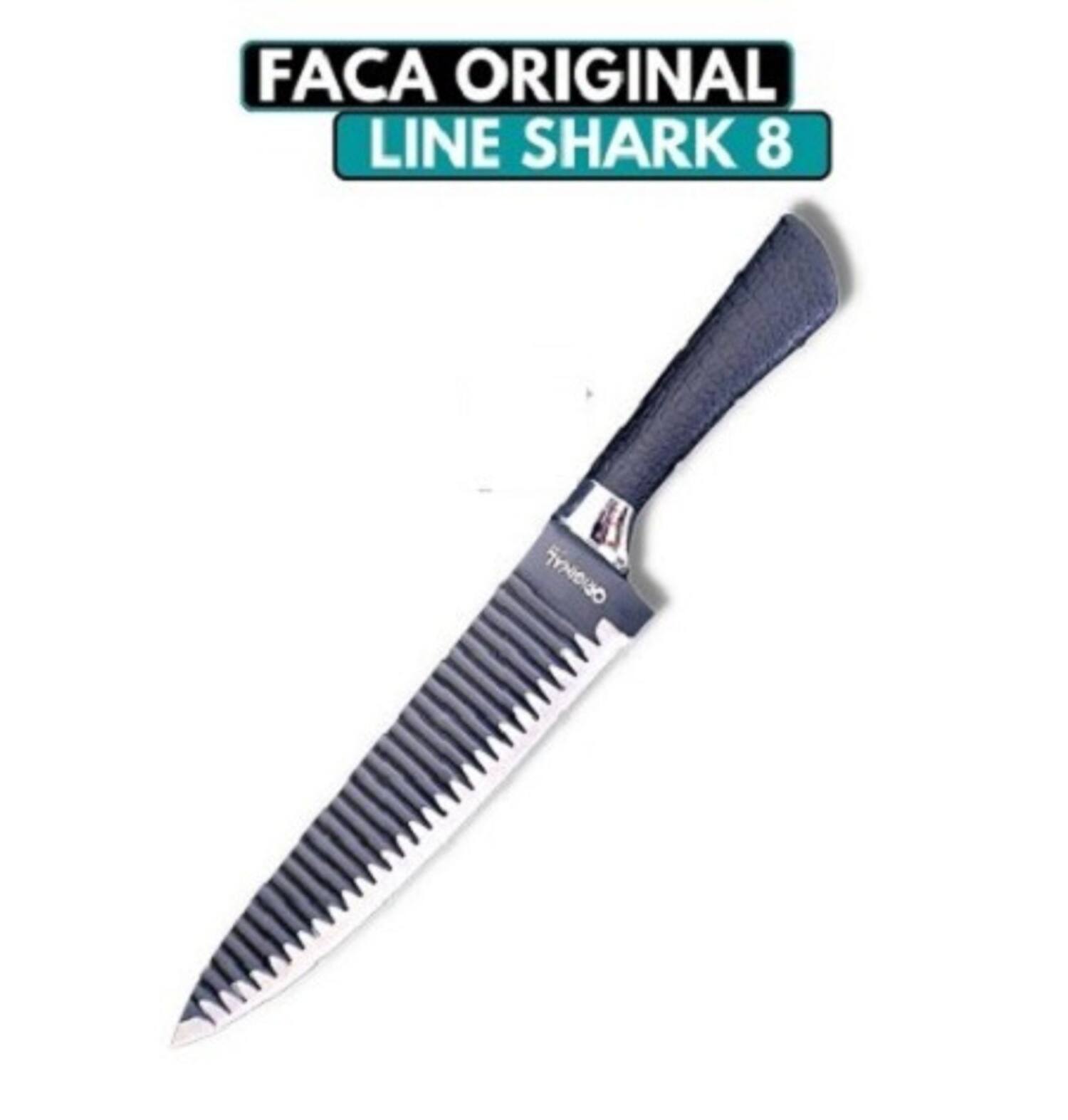 Faca Para Limpar Peixe tipo Shark Chef Profissional Carne Churrasco ...
