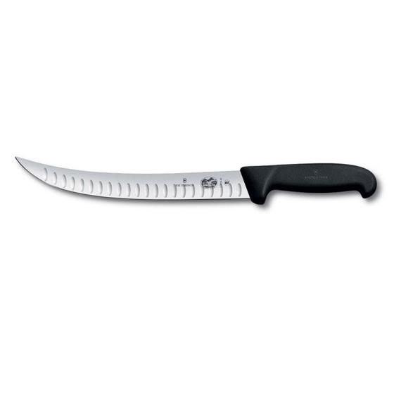 Faca Picanheira c/ Sulcos Fibrox 25 cm 5.7223.25 - Victorinox Imagem de Faca Picanheira c/ Sulcos Fibrox 25 cm 5.7223.25 - Victorinox