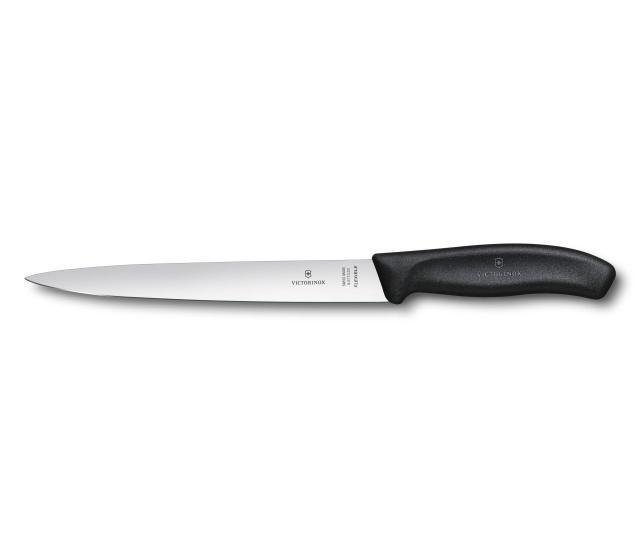 Imagem de Faca profissional de cozinha para fatiar lâmina 20cm flexivel linha Swiss Classic Victorinox