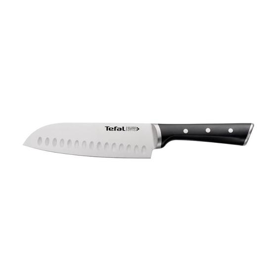 Faca Santoku Aço Inox Tefal 18cm Ice Force Menor preço em Faca Santoku Aço Inox Tefal 18cm Ice Force