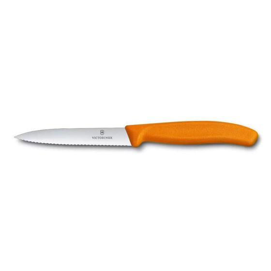 Imagem de Faca Victorinox Swiss Classic - Serrilhada - 10 Cm - Laranja