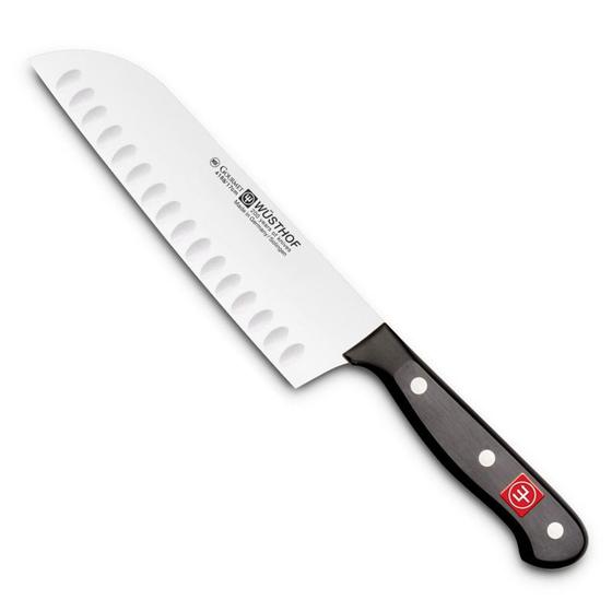 Imagem de Faca Wüsthof Santoku com Sulcos Gourmet 7" 4188/17