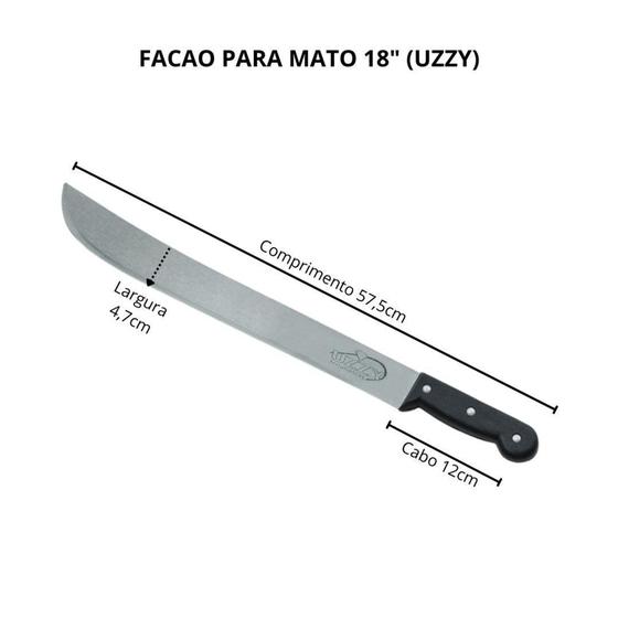 Imagem de Facão Para Mato Cabo Plastico - Uzzy