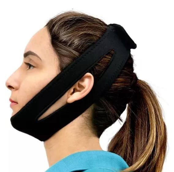 Imagem de Faixa Anti Ronco Apneia Neoprene Anatomica Durma Bem