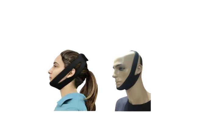 Imagem de Faixa Anti Ronco Elástica Ajustável Queixeira