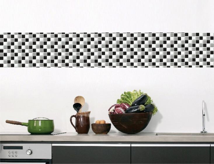 Imagem de Faixa bonder decorativa cozinha jogo 04 peças med.10x100)