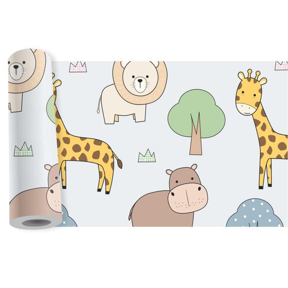 Imagem de Faixa Border Zoo Animais Safari Adesivo Infantil Kit B84