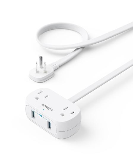 Imagem de Faixa de alimentação Anker PowerExtend USB 2 Mini 2 tomadas 2 USB