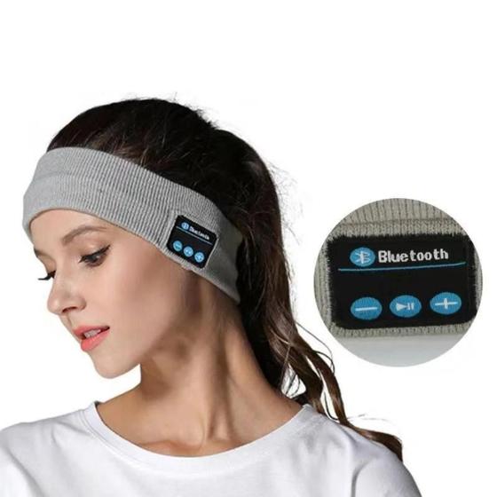 Imagem de Faixa de cabeça Bluetooth 4 em 1 inteligente Anti suor Esportiva, musica,  relaxamento, dormir, yoga