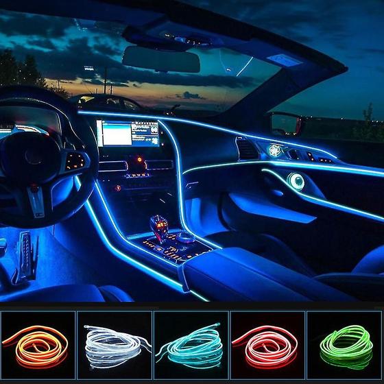 Imagem de Faixa de lâmpada decorativa LED para interior de carro Wokex