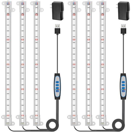 Imagem de Faixa de Luz LED Grow Wiaxulay - Espectro Completo 6000K - Pacote com 2