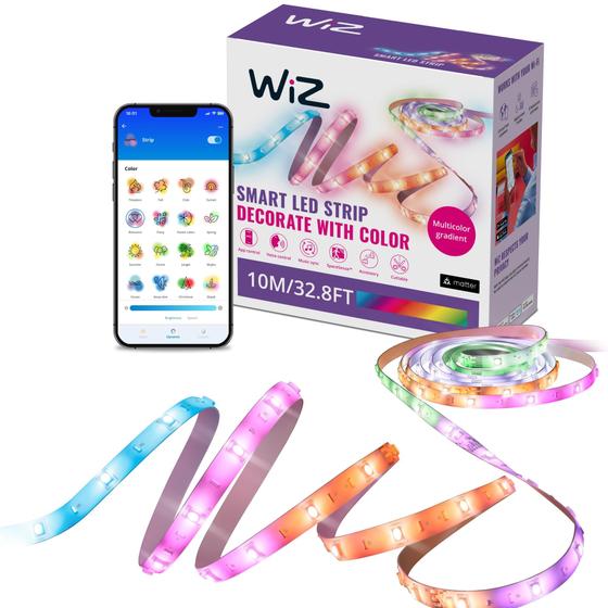 Imagem de Faixa de Luz LED WiZ Connected 10m - Multicolorida e Inteligente